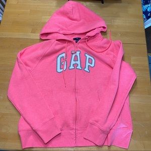 GAP hoodie zip up sweatshirt XXL hot pink